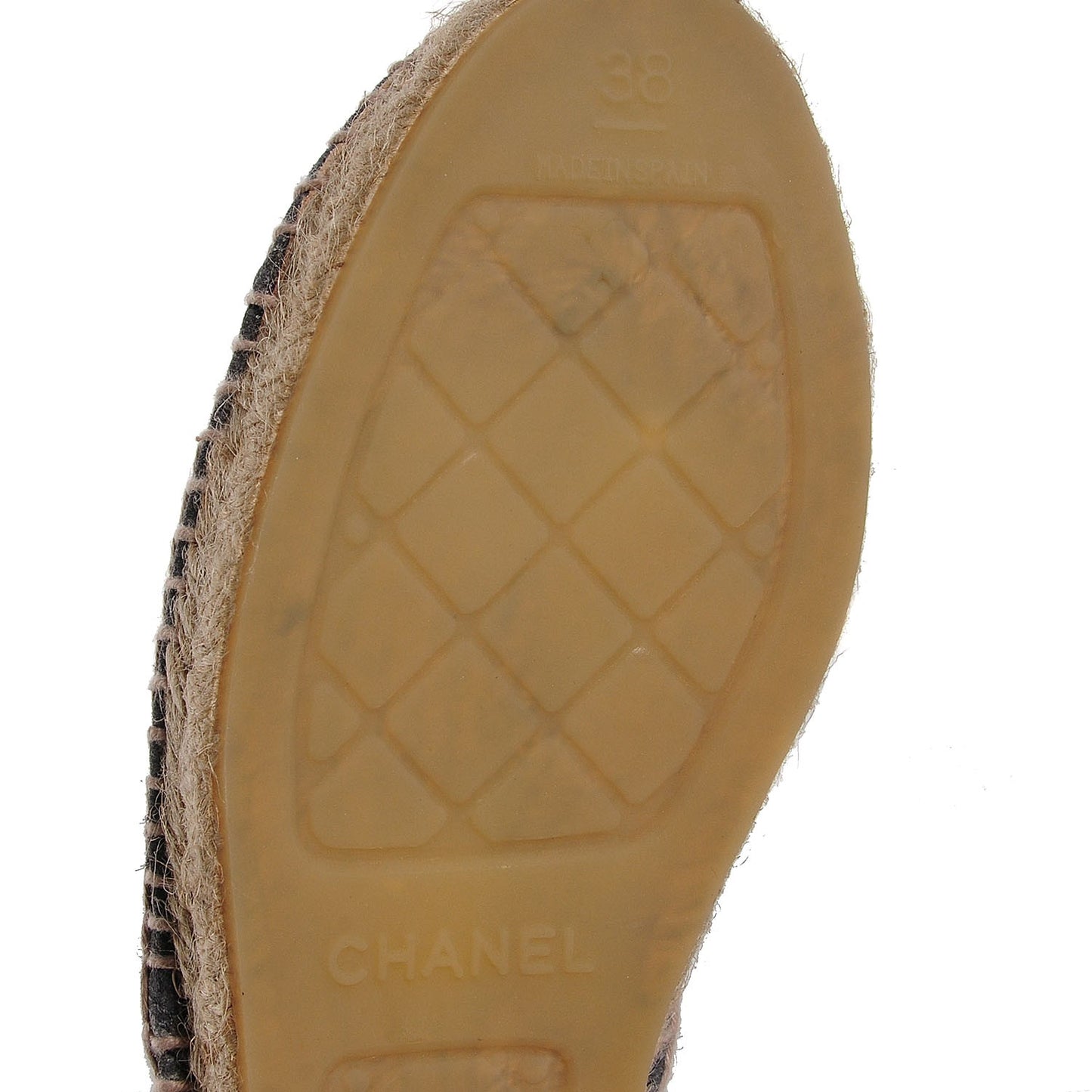 Striated Suede Espadrilles 38 Dark Grey