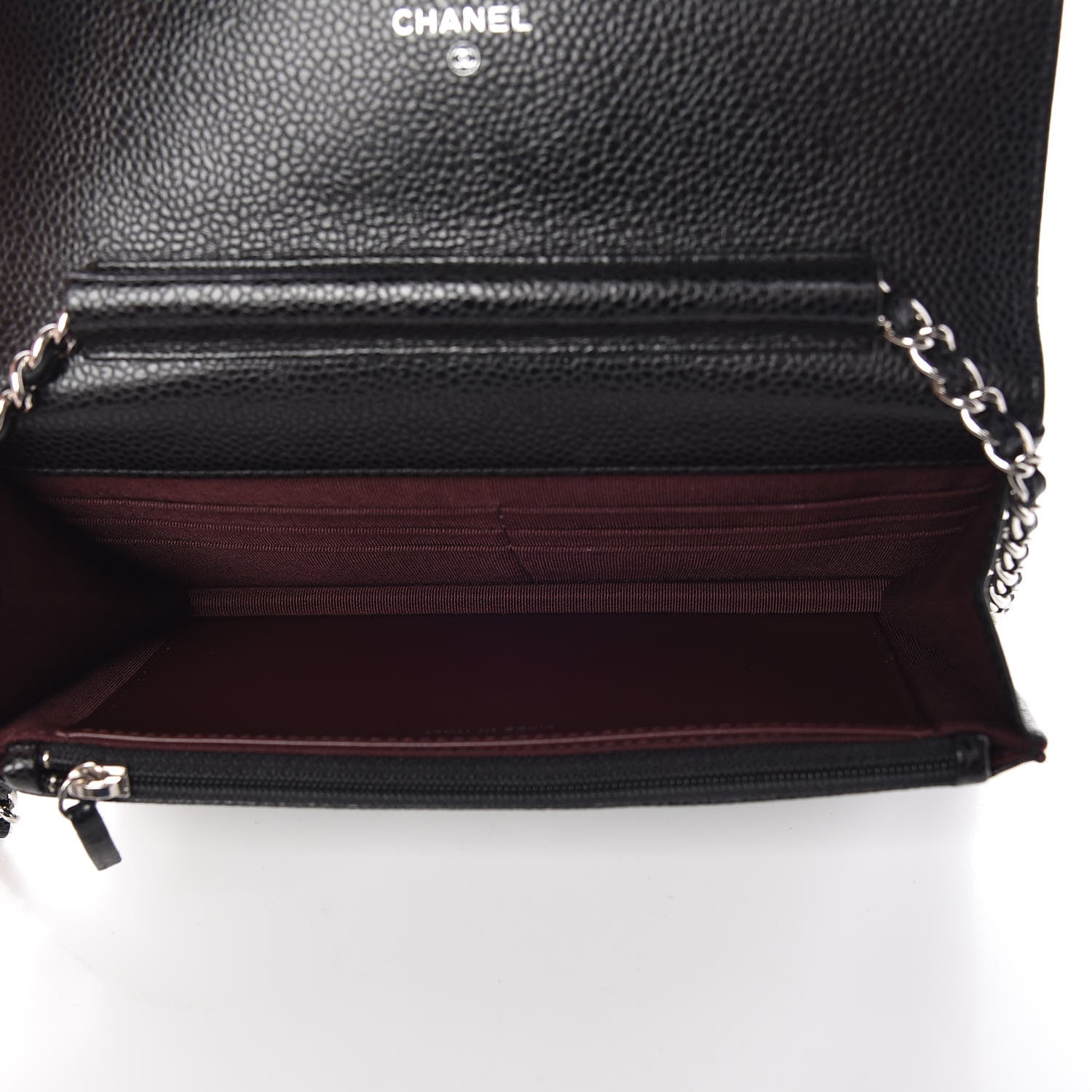 Chanel Caviar Quilted Wallet On Chain WOC Black 5 of 9