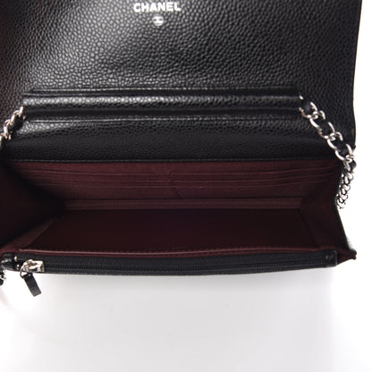 Chanel Caviar Quilted Wallet On Chain WOC Black 5 of 9