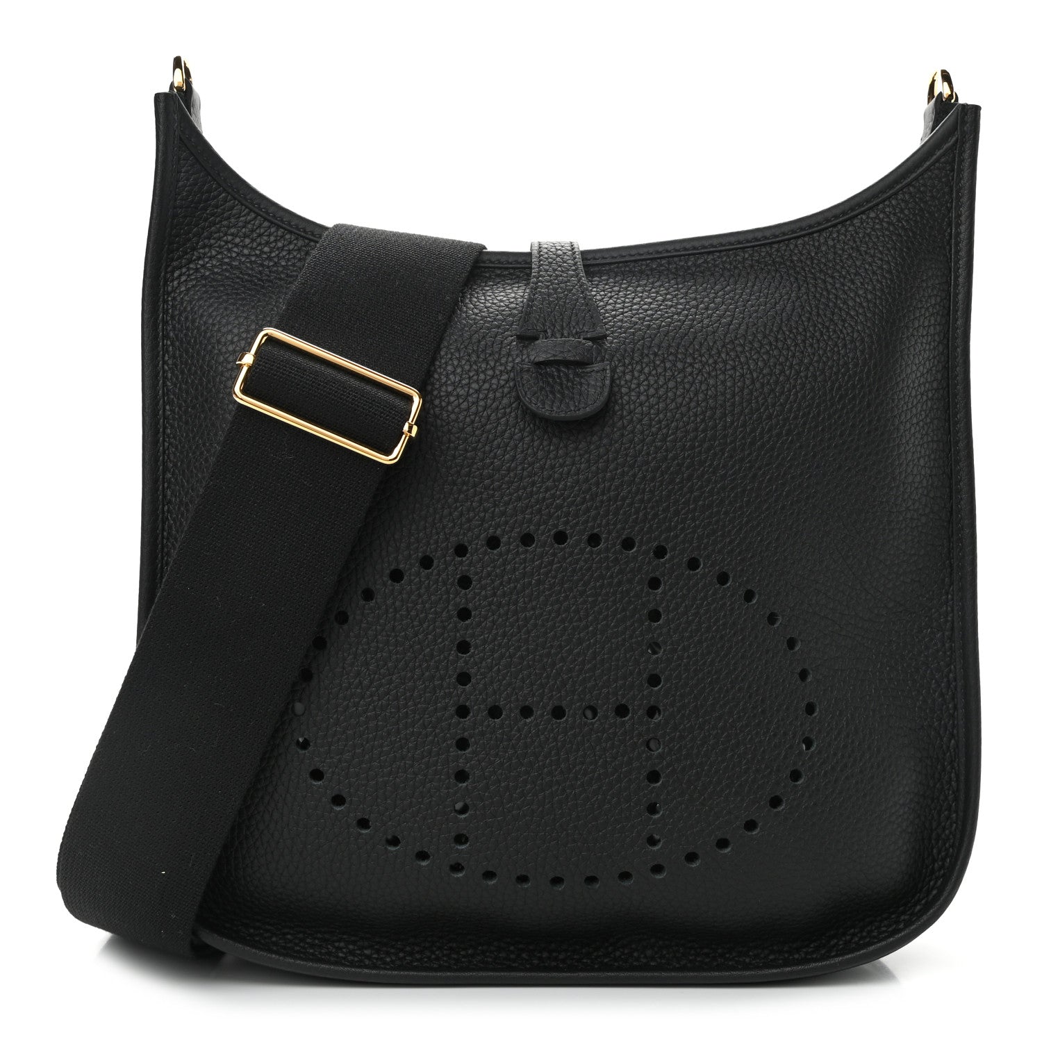 Hermes Taurillon Clemence Evelyne III PM Black 1 of 11