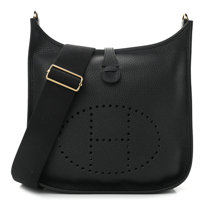Hermes Taurillon Clemence Evelyne III PM Black 1 of 11