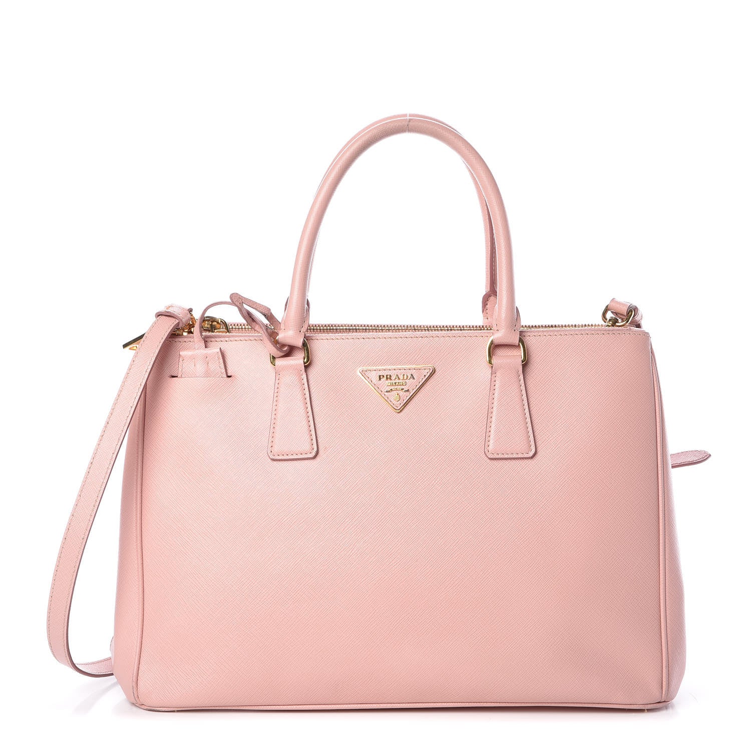Prada Saffiano Medium Galleria Double Zip Tote Orchidea 1 of 12