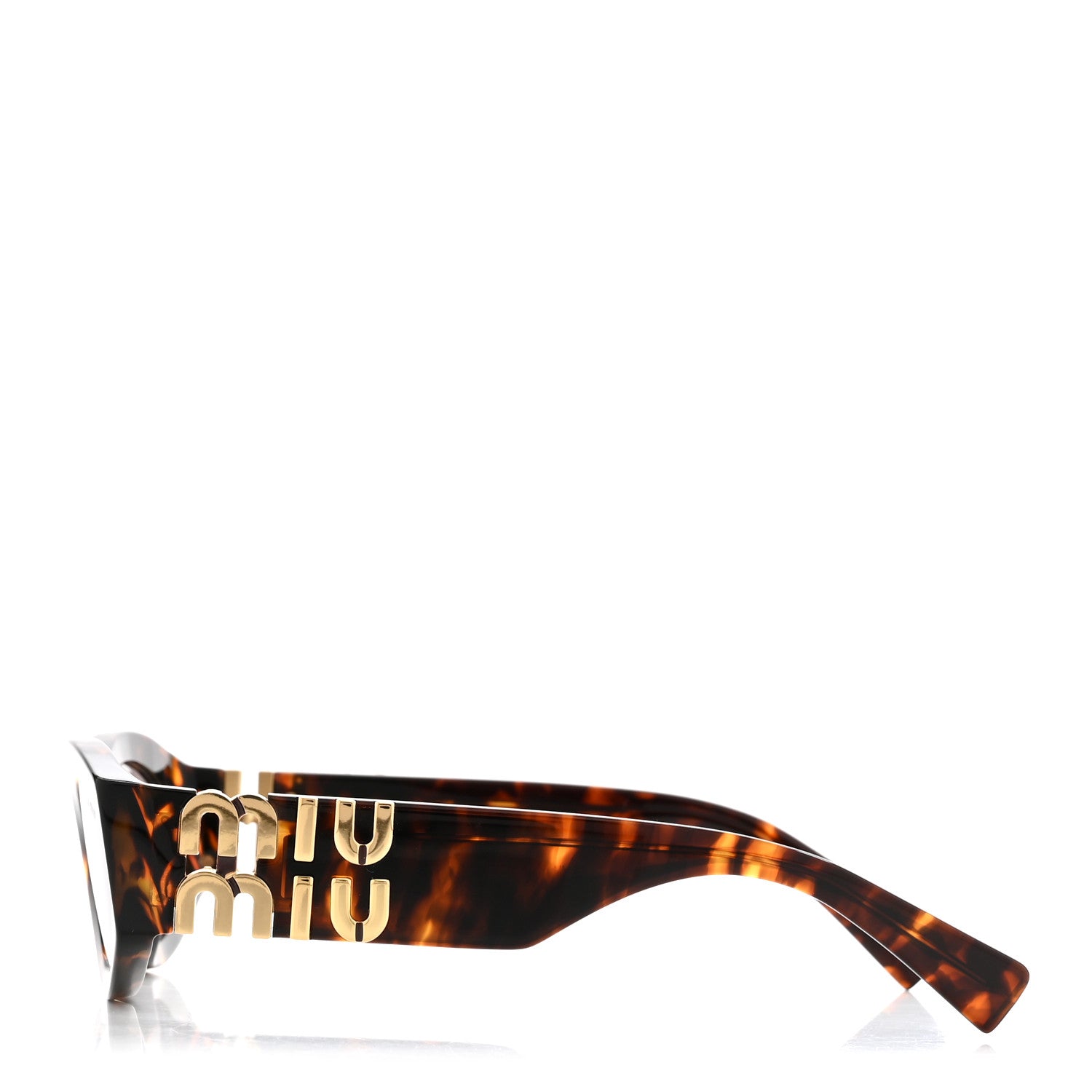 Miu Miu Acetate Oval Glimpse Sunglasses SMU11W Tortoise 3 of 8