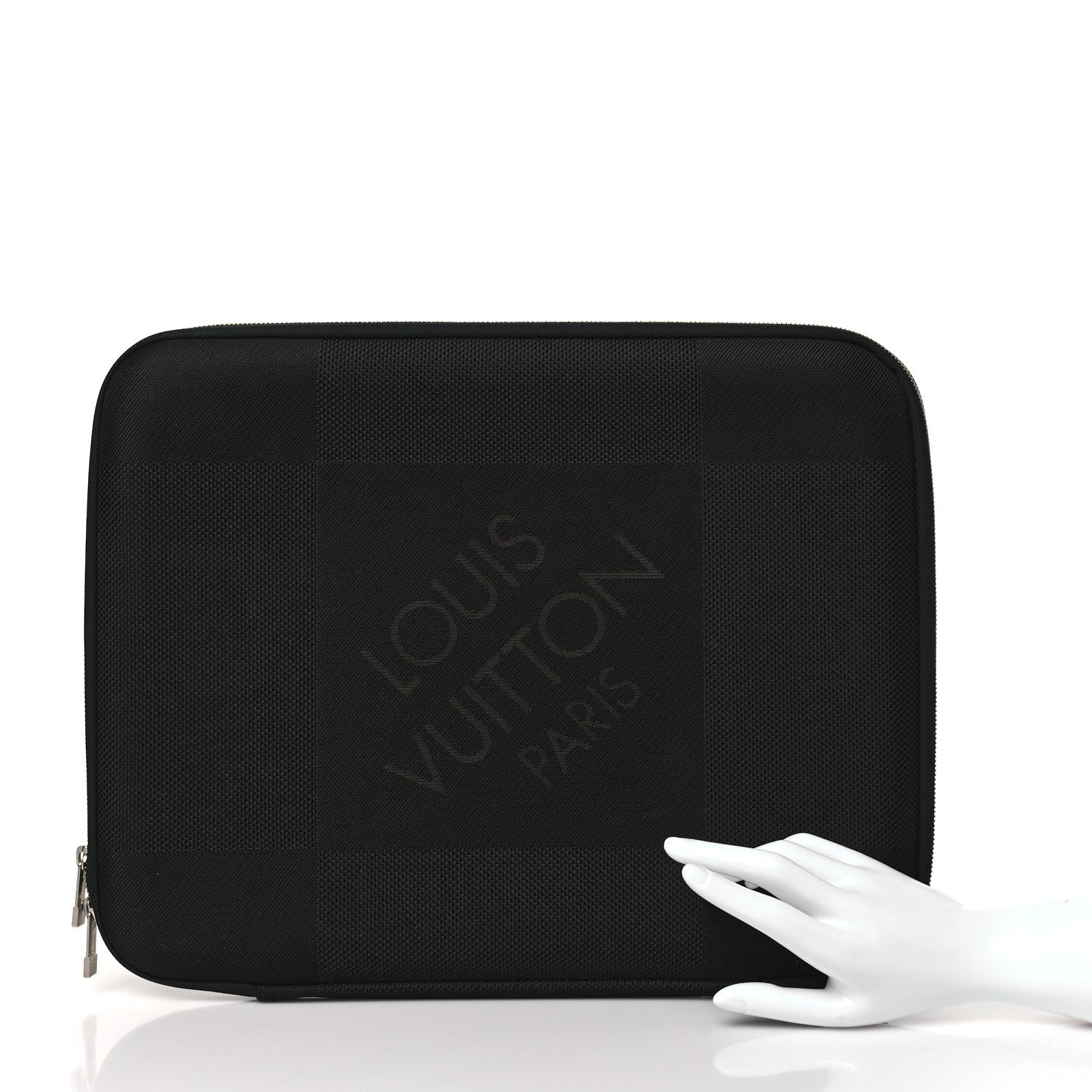 Louis Vuitton Damier Geant Laptop Case Black 2 of 9