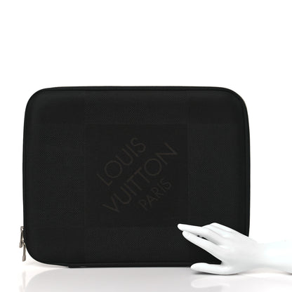 Louis Vuitton Damier Geant Laptop Case Black 2 of 9