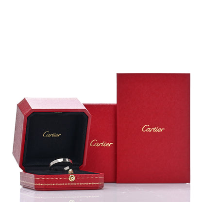 Cartier 18K White Gold 3.5mm LOVE Wedding Band Ring 70 13 5 of 5