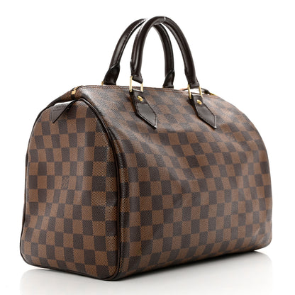 Louis Vuitton Damier Ebene Speedy 30 3 of 10