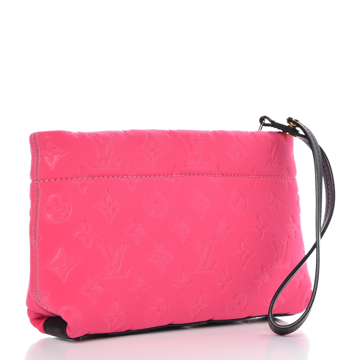 Louis Vuitton Monogram Scuba Clutch Pochette Fuchsia 3 of 7