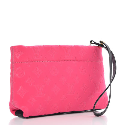 Louis Vuitton Monogram Scuba Clutch Pochette Fuchsia 3 of 7