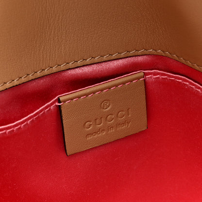 Gucci Metallic Calfskin Matelasse Studded Mini Pearly GG Marmont Shoulder Bag Gold 6 of 9