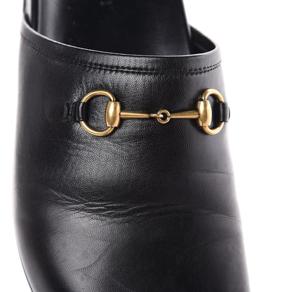 Gucci Malaga Kid Womens Horsebit River Slippers 37.5 Black 9 of 11