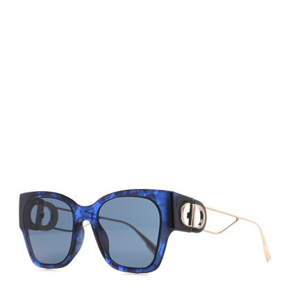 Christian Dior Acetate Rectangular 30 Montaigne 1 Sunglasses Blue 1 of 7