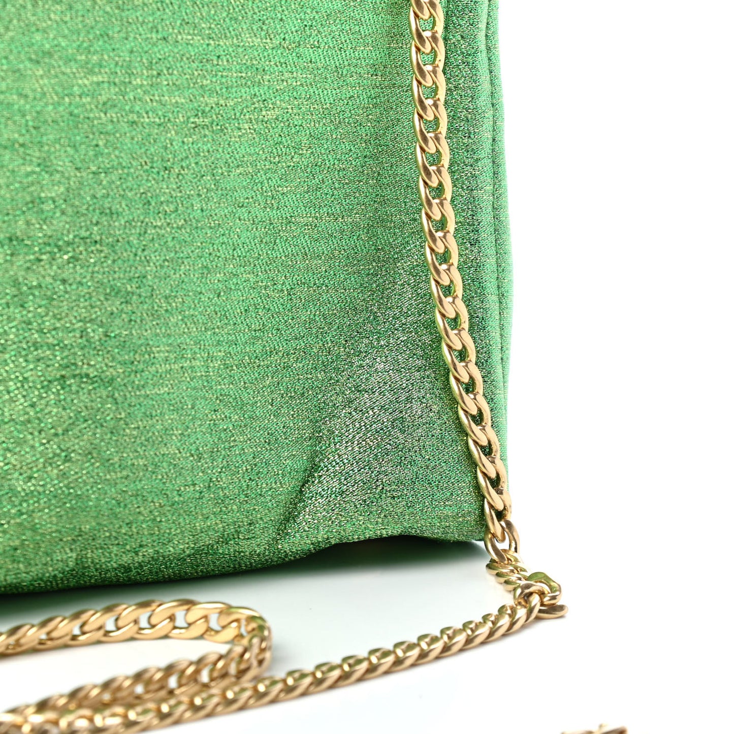 Broccato Chain Tote Felce