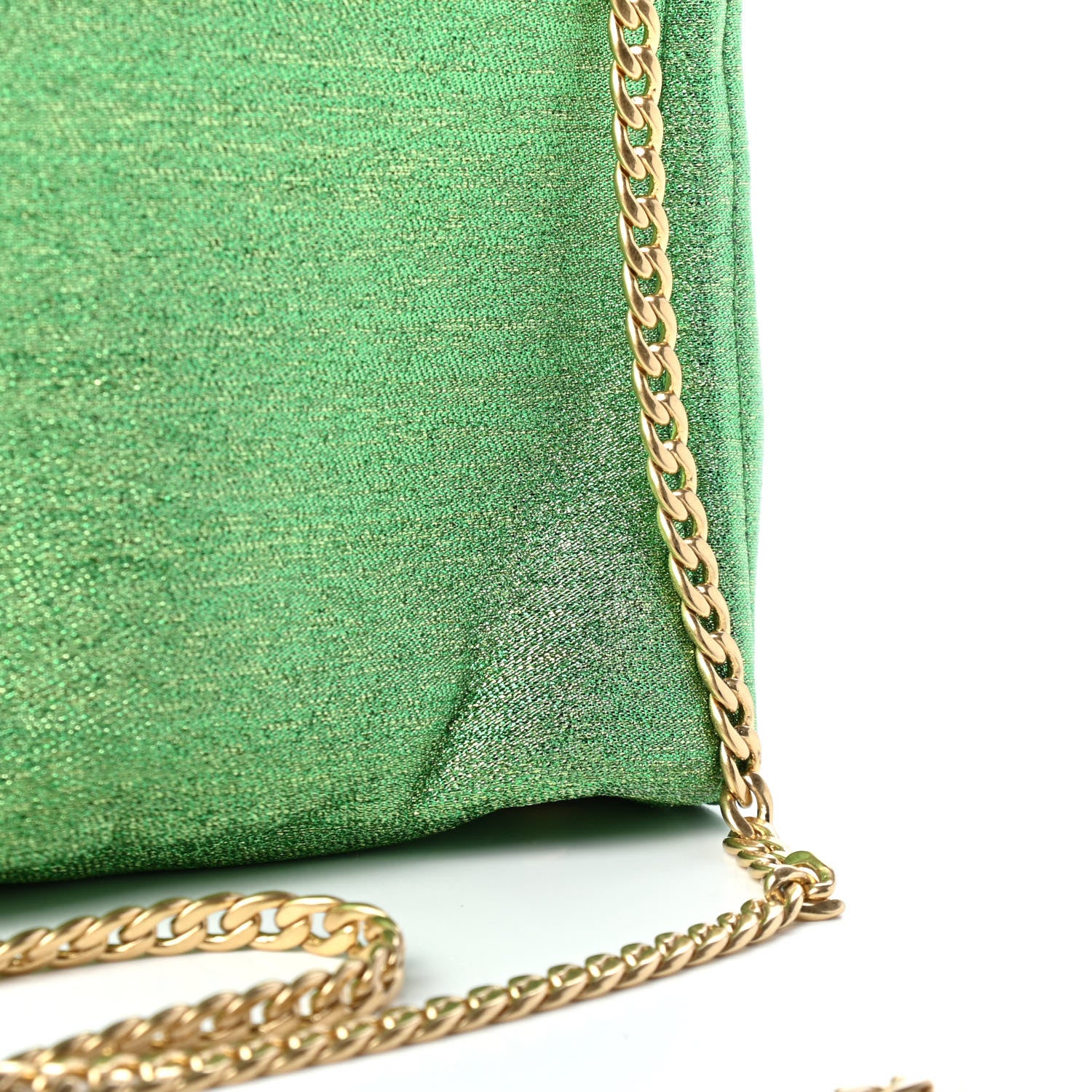Prada Broccato Chain Tote Felce 5 of 5