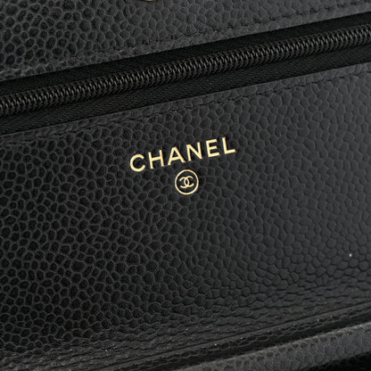 Chanel Caviar Quilted Wallet on Chain WOC Black 6 of 10