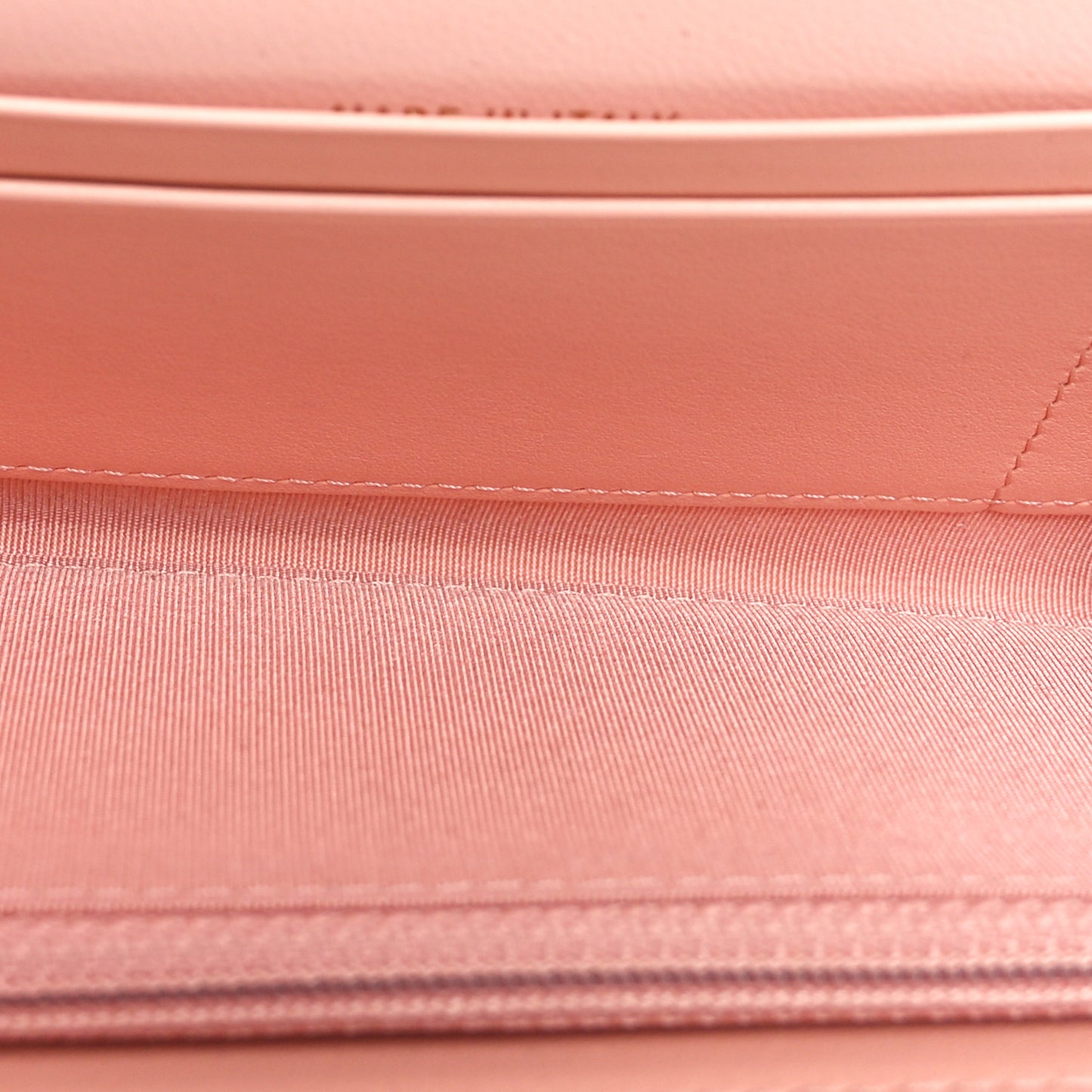 Goatskin Quilted Chanel 19 Flap Wallet Light Pink