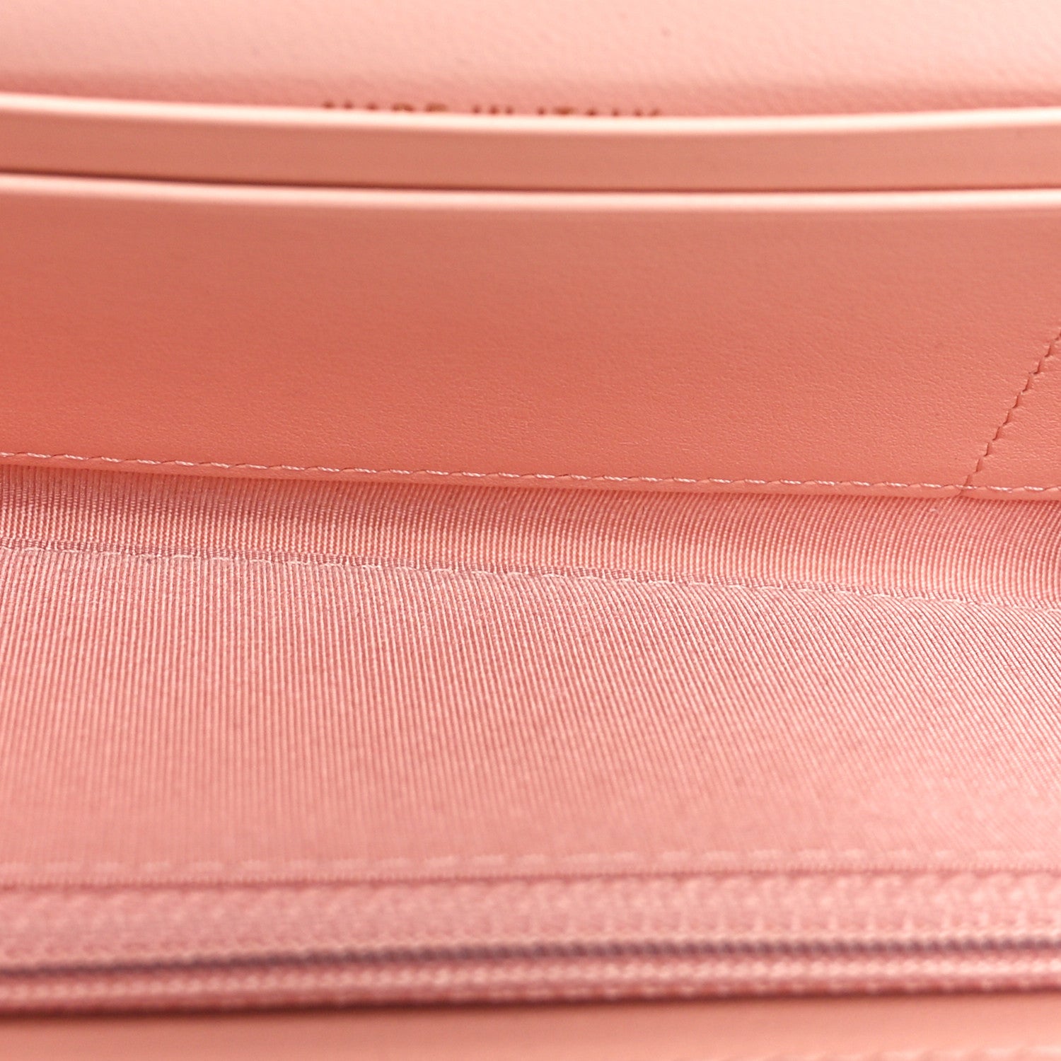 Chanel Goatskin Quilted Chanel 19 Flap Wallet Light Pink 5 of 11