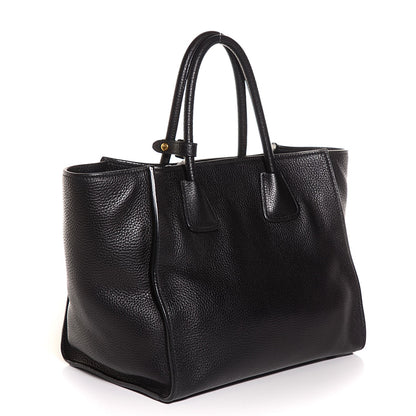 Prada Vitello Daino Shopping Tote Nero Black 3 of 10
