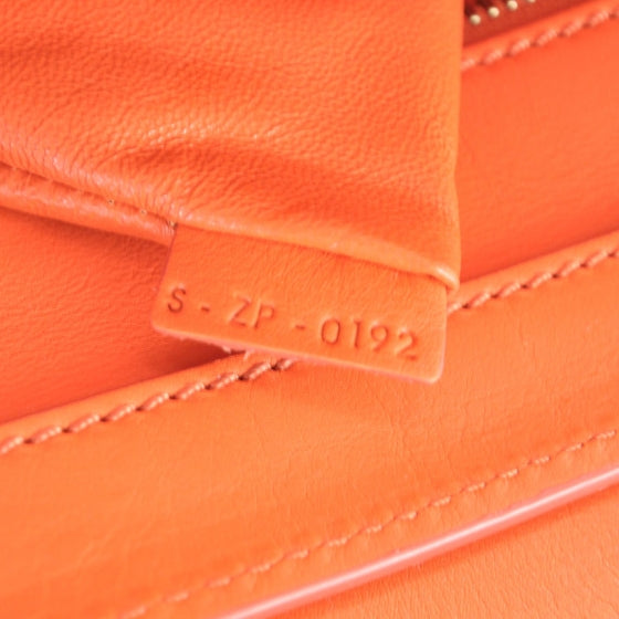 Smooth Calfskin Mini Luggage Bright Orange