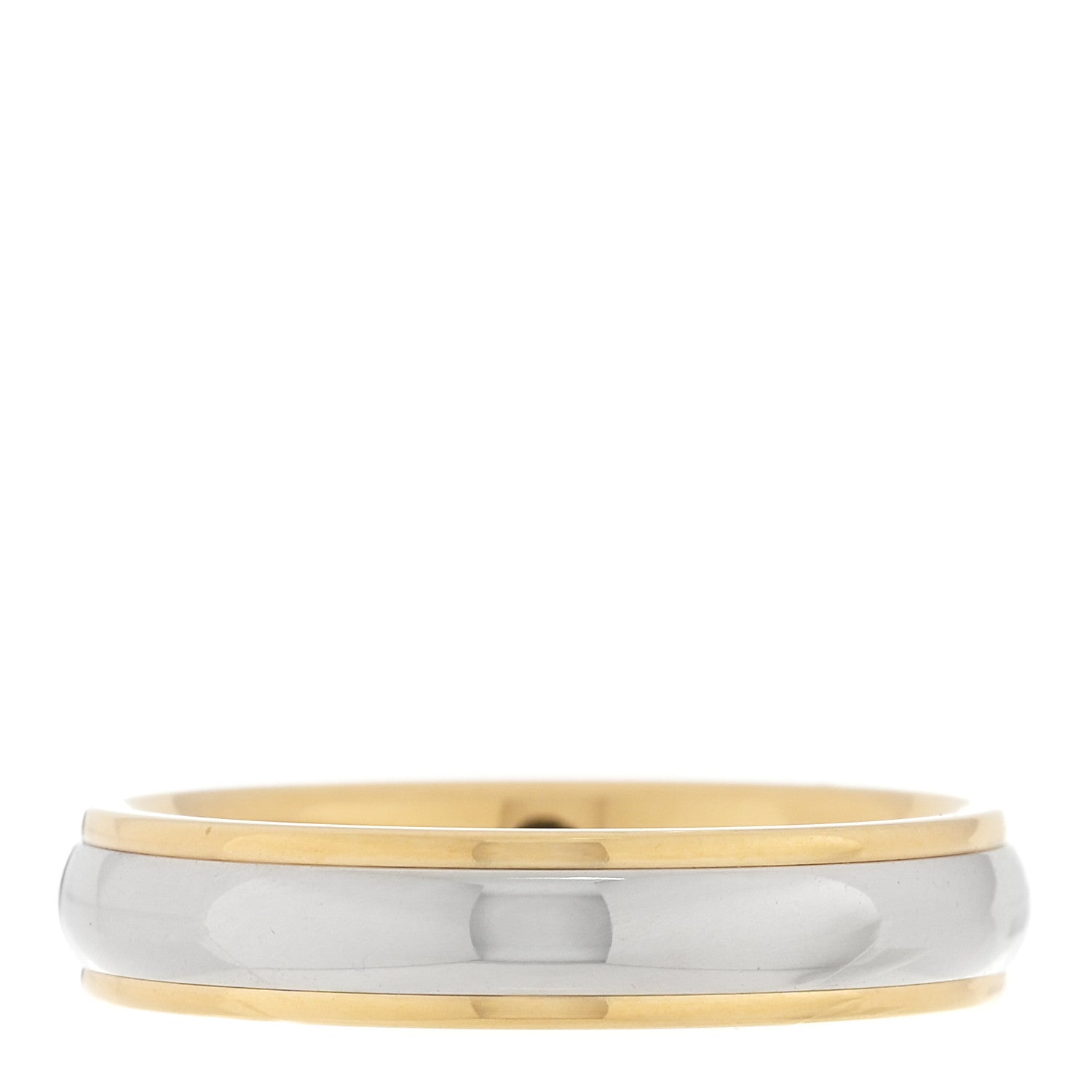 Tiffany Platinum 18K Yellow Gold Lucida 4mm Band Ring 52 6 3 of 5