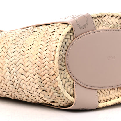 Chloe Raffia Smooth Calfskin Medium Sense Basket 6 of 7