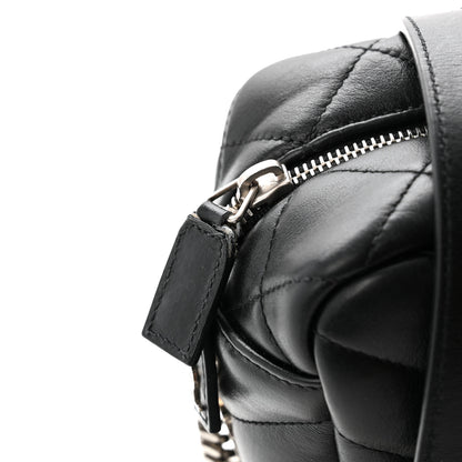 Saint Laurent Calfskin Y Quilted Monogram Small Loulou Bowling Bag Black 11 of 11