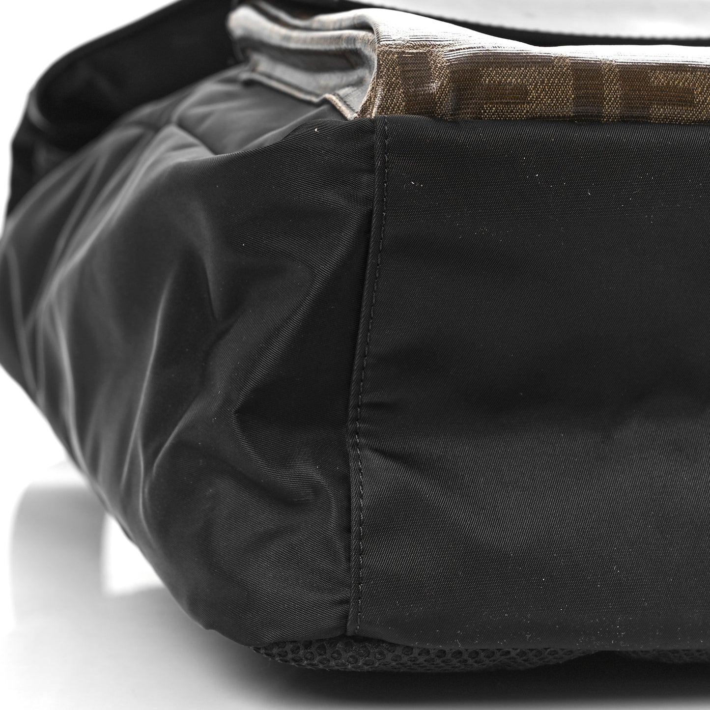 Nylon Glazed Fabric FF 1974 Stamp Patch Explorer Backpack Black Tobacco