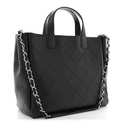 Chanel Caviar Stitched Medium Lady Coco Shopping Tote Black 3 of 10