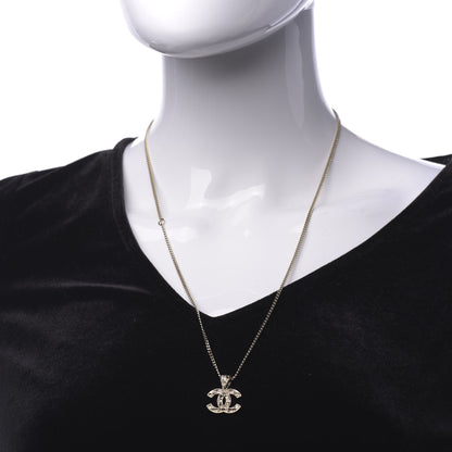 Chanel Tweed Effect CC Necklace Gold 2 of 6