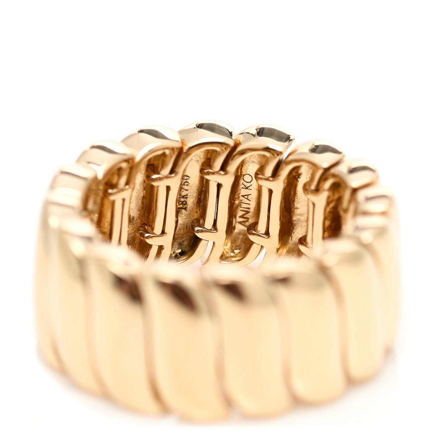 Anita Ko 18K Yellow Gold Large Zoe Ring 48 4.5 4 of 4
