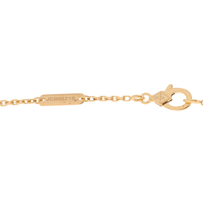 Van Cleef & Arpels 18K Rose Gold Diamond Bulls Eye Vintage Alhambra Pendant Necklace 4 of 5