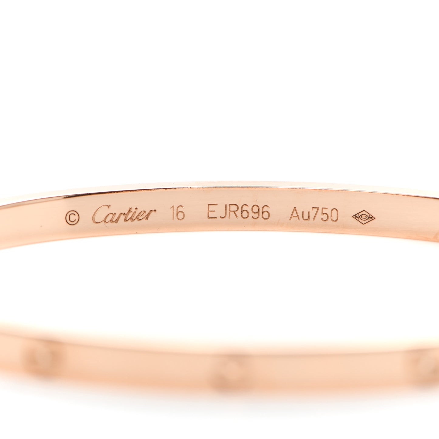 18K Pink Gold Small LOVE Bracelet 16