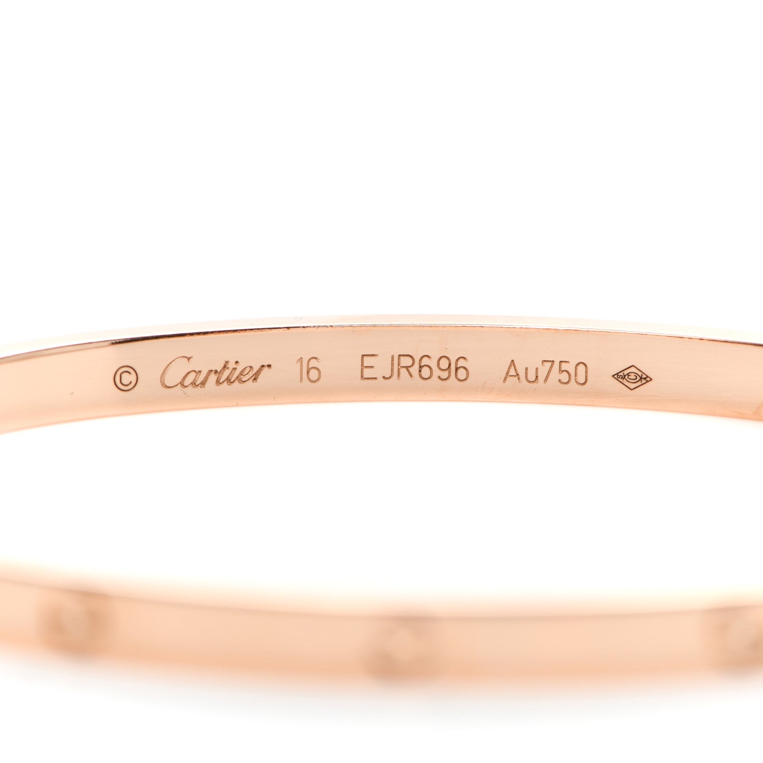 Cartier 18K Pink Gold Small LOVE Bracelet 16 5 of 7