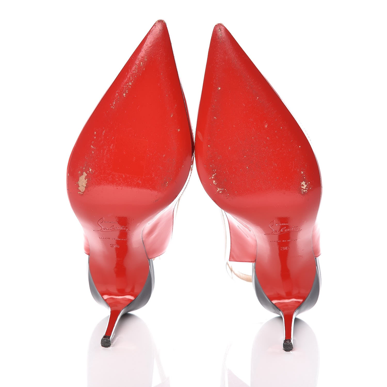Christian Louboutin Patent PVC Paulina 100 Pumps 36 Carazon 7 of 10