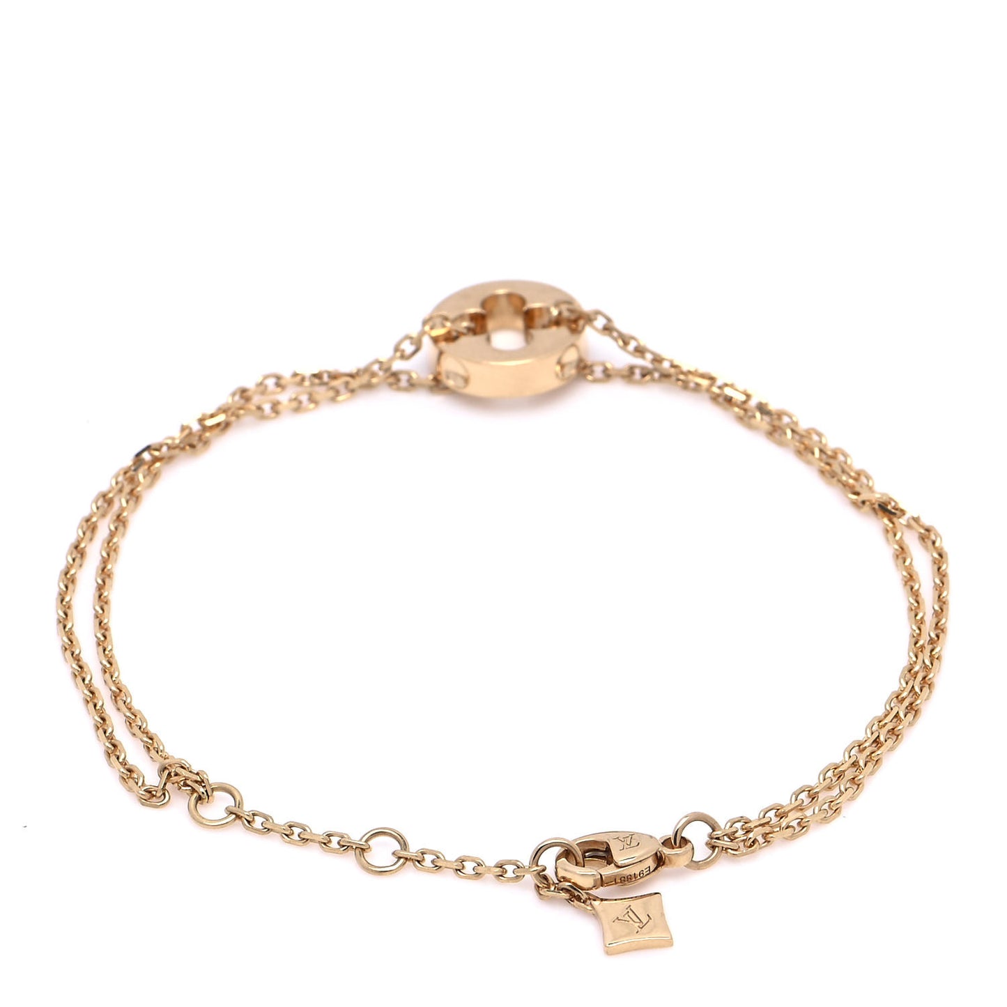 18K Yellow Gold Empreinte Chain Bracelet