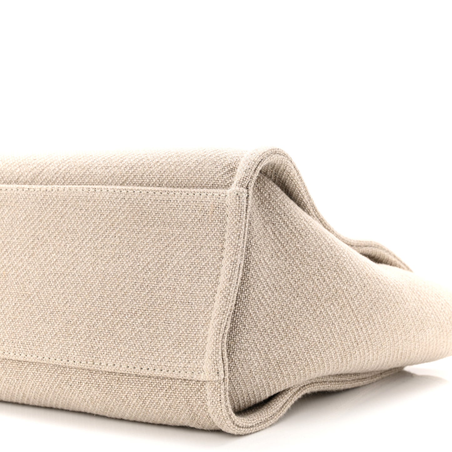 Mixed Fibers Small Deauville Tote Beige Black
