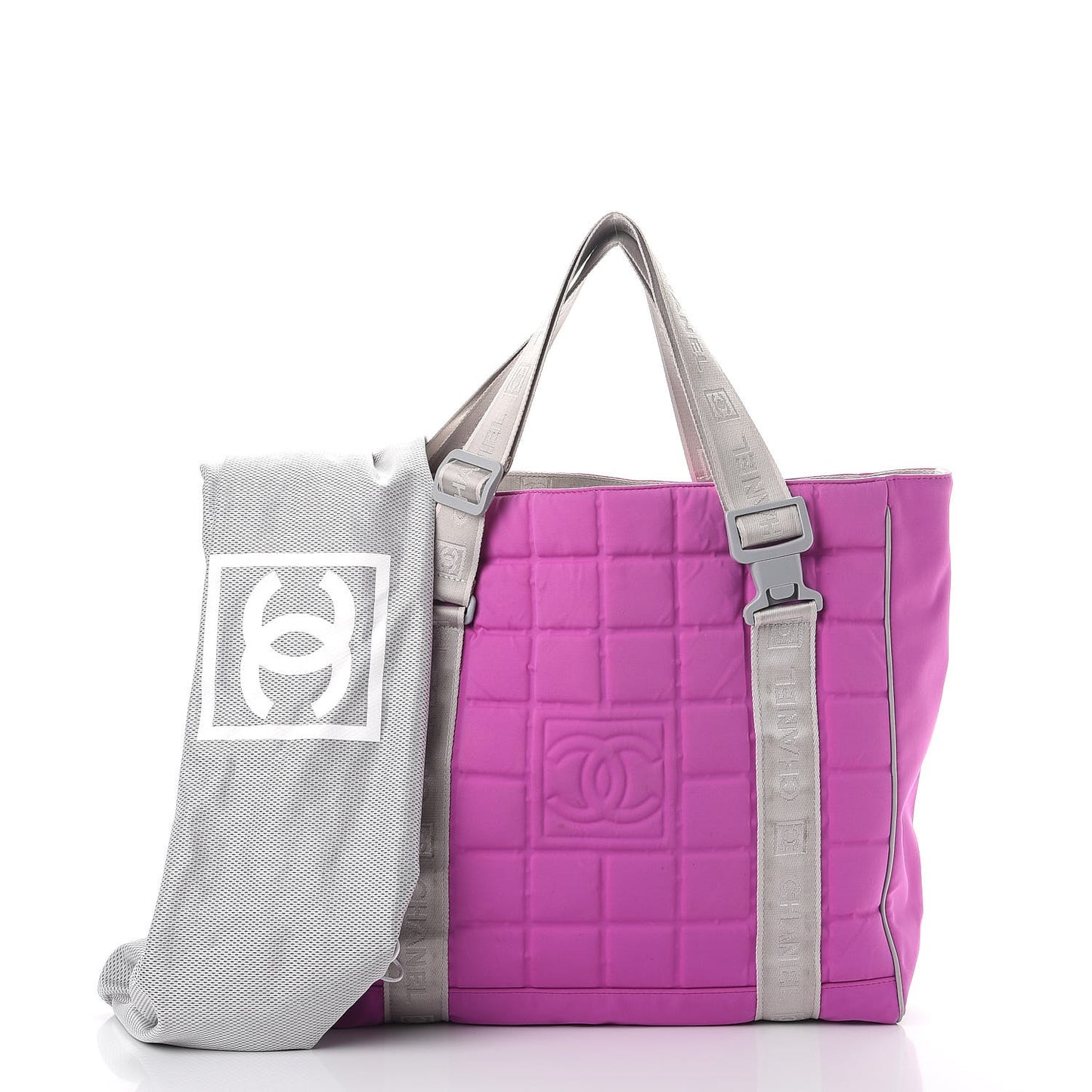 Nylon Sport Tote Pink