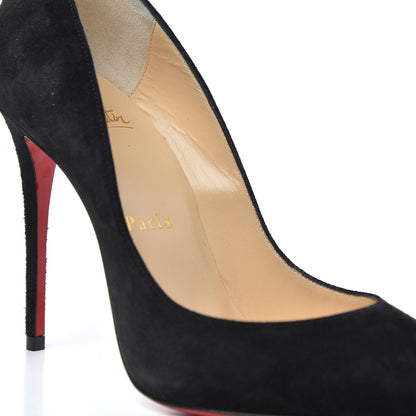 Christian Louboutin Veau Velours Pigalle Follies 100 Pumps 35.5 Black 18 of 20
