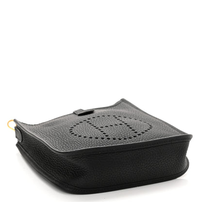 Hermes Taurillon Clemence Evelyne TPM Black 4 of 10