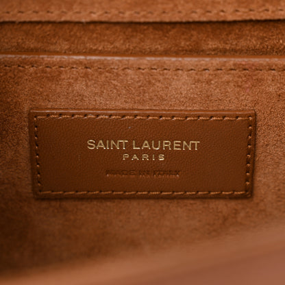 Saint Laurent Pony Hair Calfskin Small Classic Monogram Kate Satchel Fawn 6 of 10
