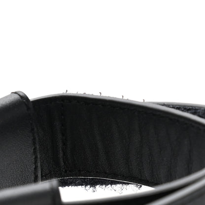 Hermes Calfskin Womens Enid Sandals 35 Black 10 of 12