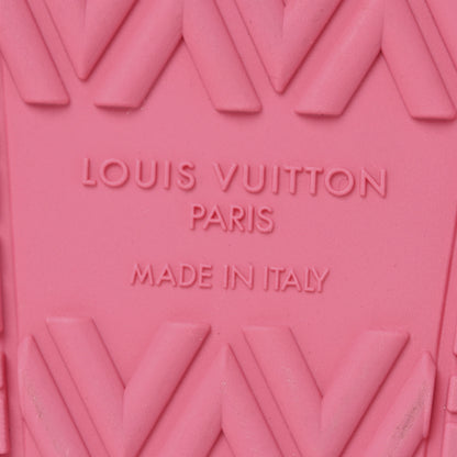 Louis Vuitton Calfskin Monogram Embossed Bom Dia Flat Mule Sandals 37 Pink 7 of 11