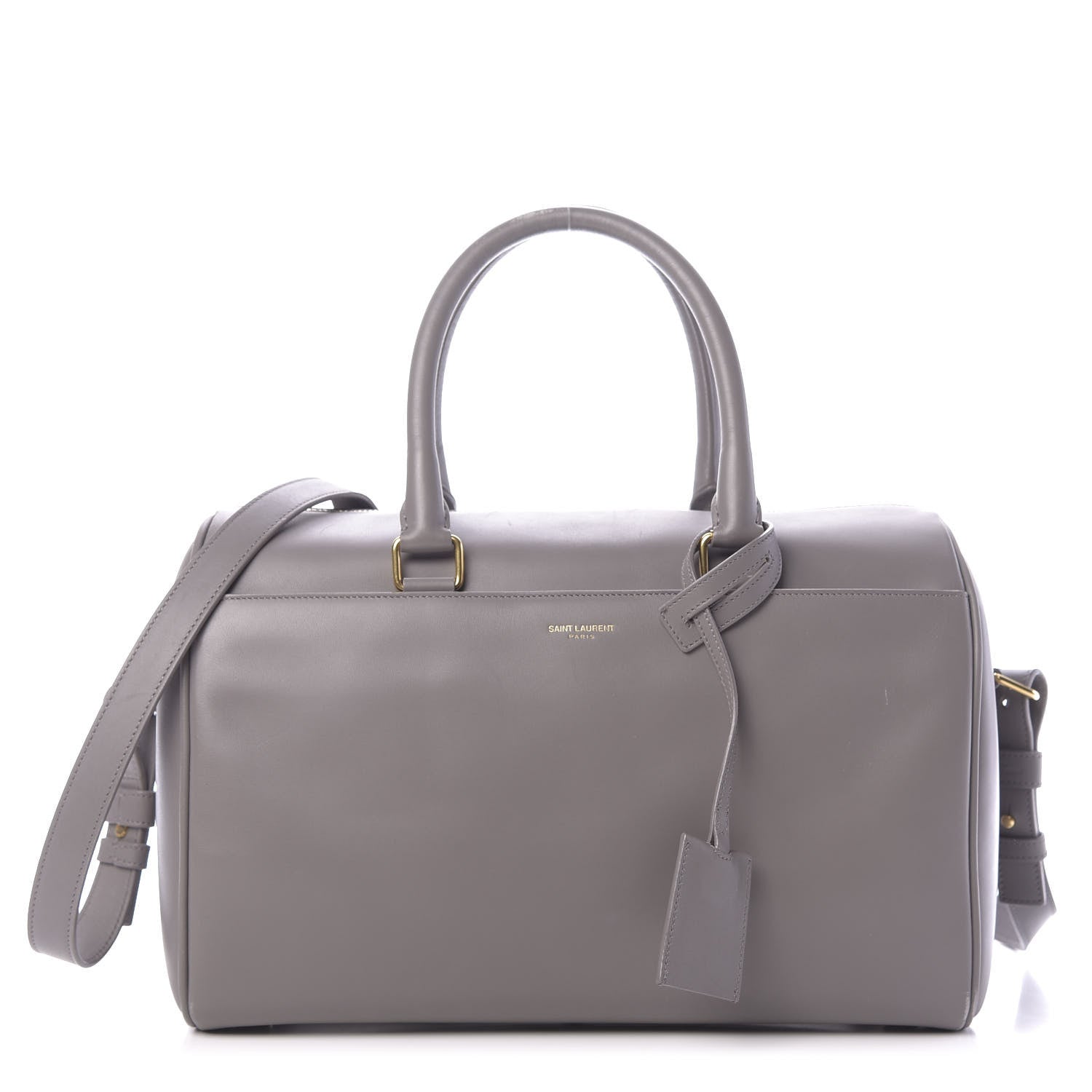 Saint Laurent Calfskin Classic Duffle 6 Fog 1 of 14