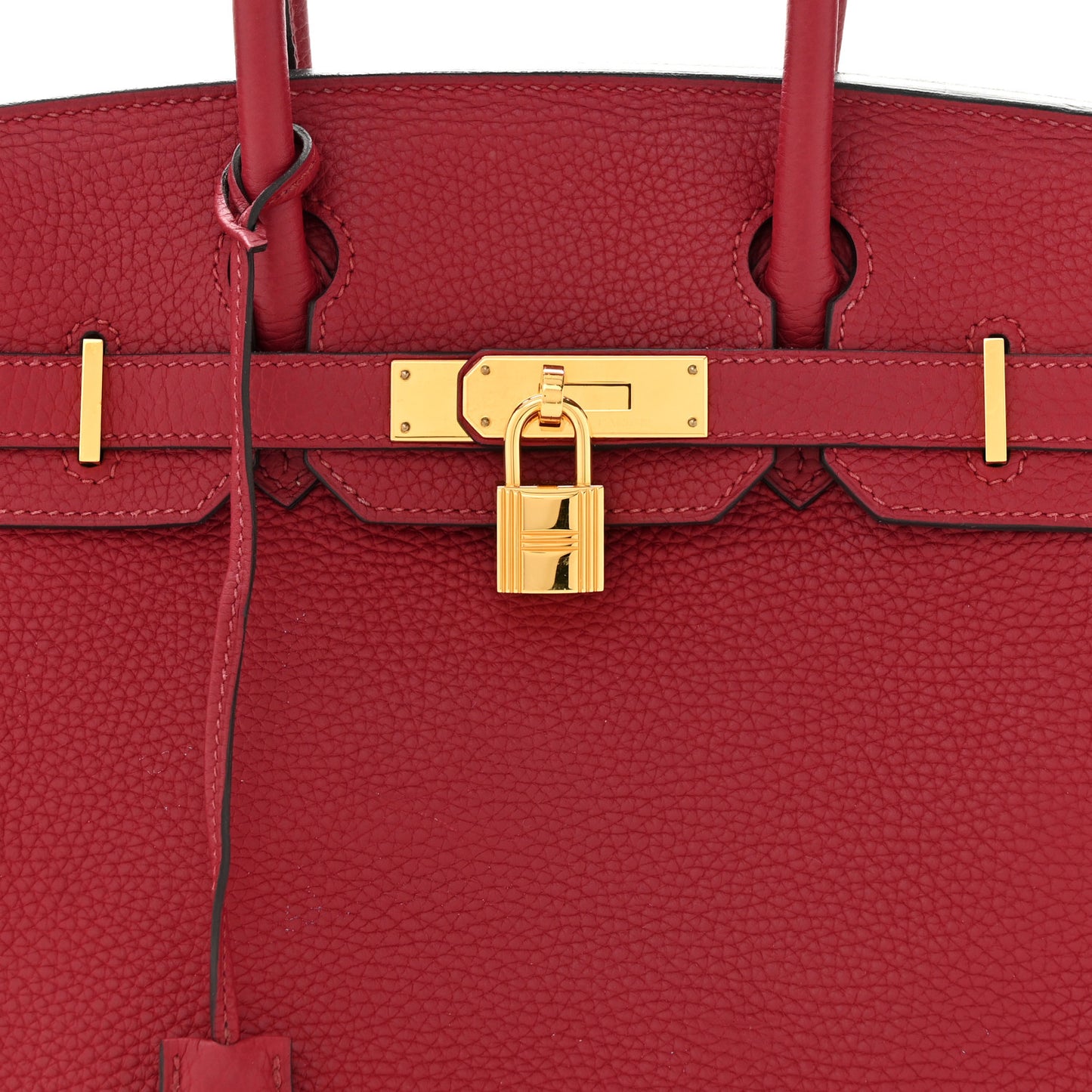 Taurillon Clemence Birkin 30 Rouge Grenat