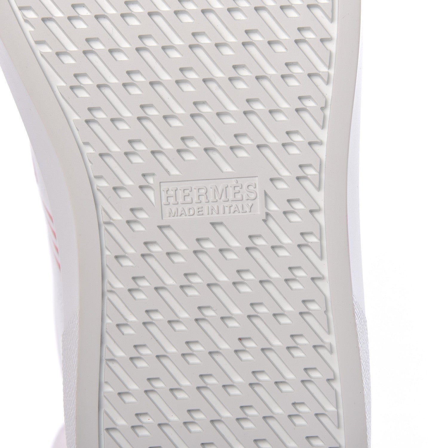 Hermes Calfskin Womens Advantage Sneakers 38 White Orange 7 of 8