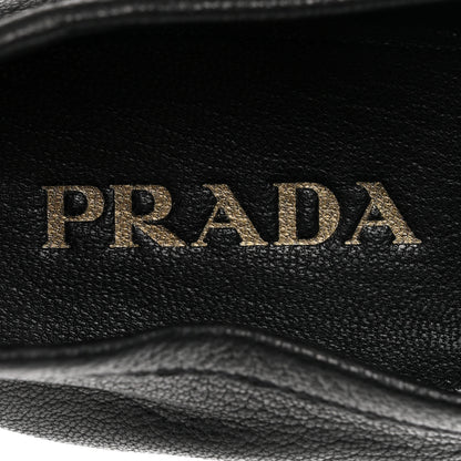 Prada Goatskin Calzature Uomo Mens Loafers 8 Black 8 of 10