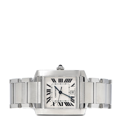 Cartier Stainless Steel 28mm Tank Francaise Automatic Watch 3 of 9