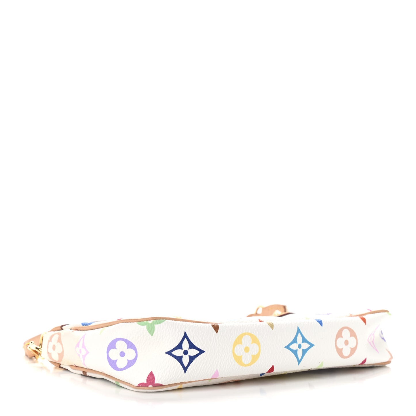 Monogram Multicolor Pochette Accessories White