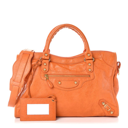 Balenciaga Agneau Giant 12 Gold Hardware City Tangerine 1 of 9