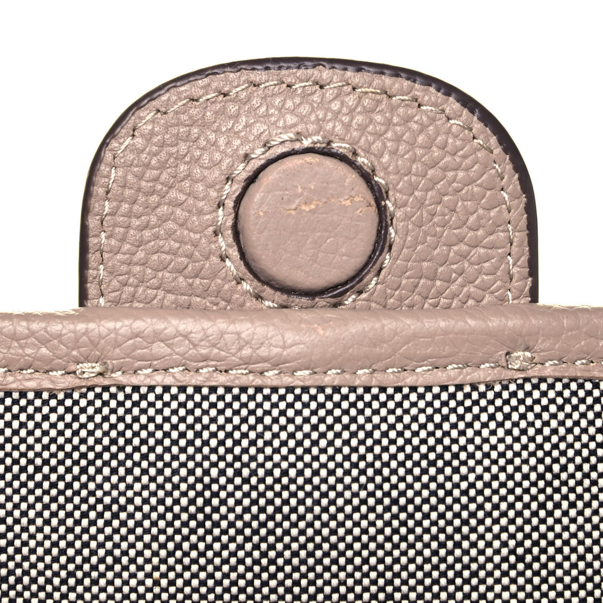 Calfskin Interlock Courier Messenger Taupe